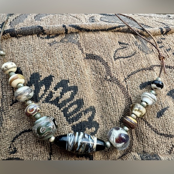 11 Vintage Murano Bead Necklace. - Picture 3 of 13